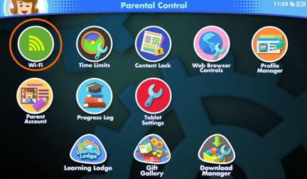 Wi-Fi icon in parental control