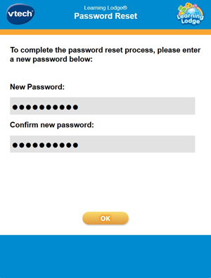 Screen: Password Reset