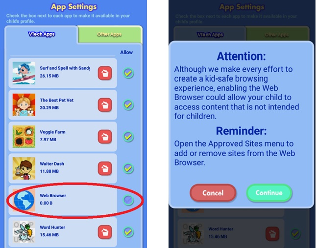 App Settings  & App Settings attention