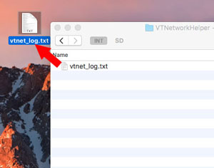 copy the file vtnet_log.txt to your computer