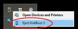 Screen: Eject KidiBuzz