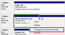 Change Drive Letter and Paths..