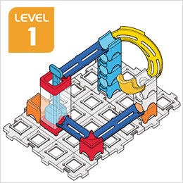 Marble Rush Corkscrew Rush Set Build 4, Level 1