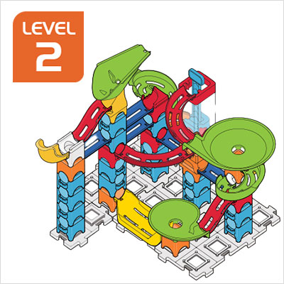 Marble Rush Corkscrew Rush Set Build 6, Level 2