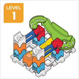 Marble Rush Raceway Set Build 1, Level 1