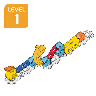 Marble Rush Raceway Set Build 4, Level 1