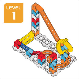 Marble Rush Raceway Set Build 5, Level 1