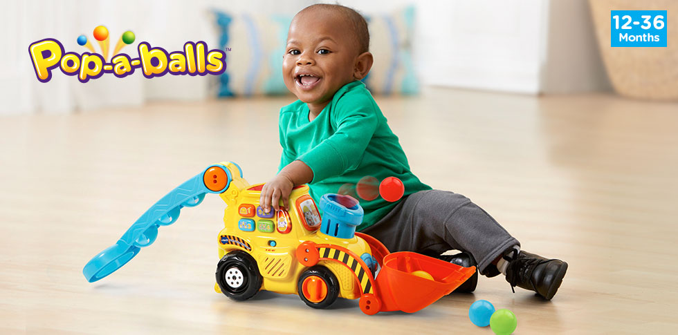 Pop-a-Balls Push & Pop Bulldozer™.(12-36 Months) - banner, click to view detail